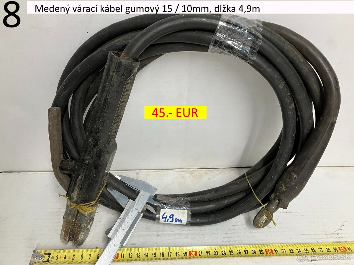 Zvárací kábel priemer 10/6 mm - 2