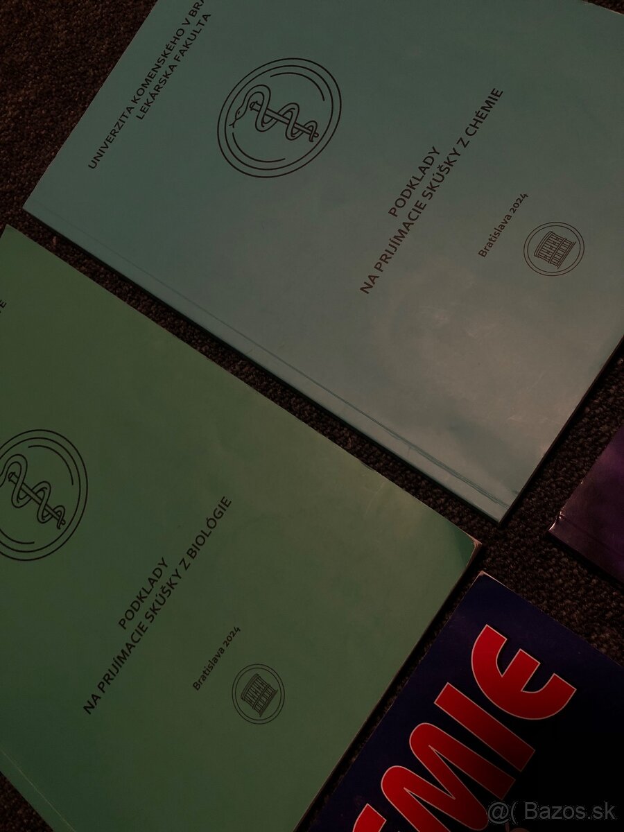 Predám testovnice + knihy na prijímacie skúšky na medicínu - 2