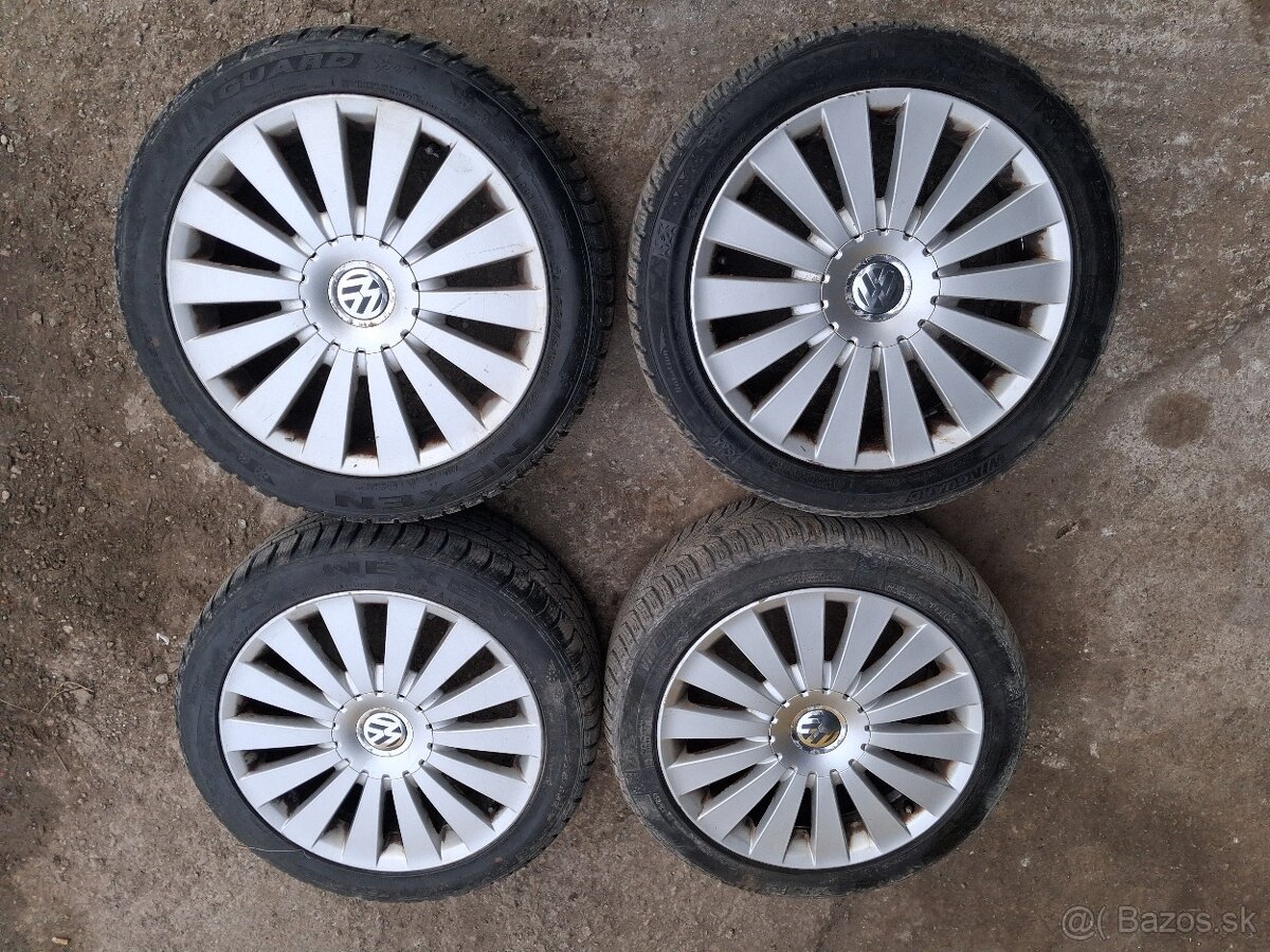 Orig. VW 17" alu disky so zim. pn. 225/46R17 - 2
