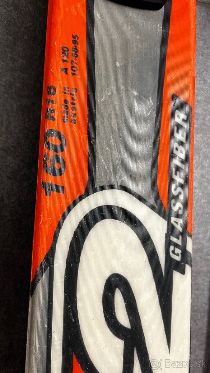 Predám lyže 160 Fisher RX2 R 16 spolu s viazaním - 2