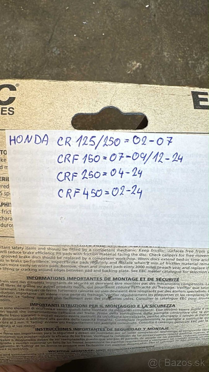 Predám Platničky MotoMaster & EBC - 2