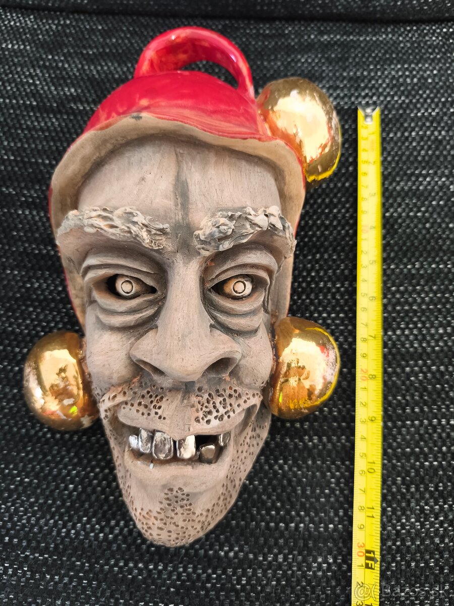 Keramické maska s pálenej hliny - 2