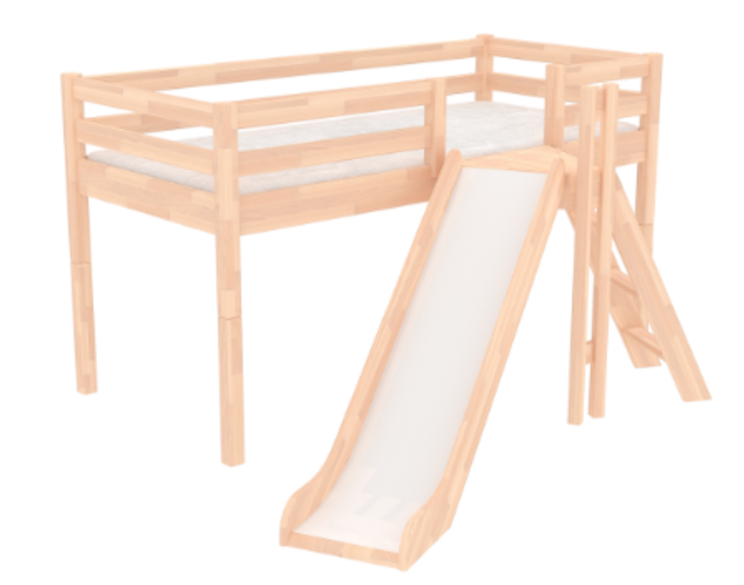 Vyvýšena posteľ so šmýkačkou - 2
