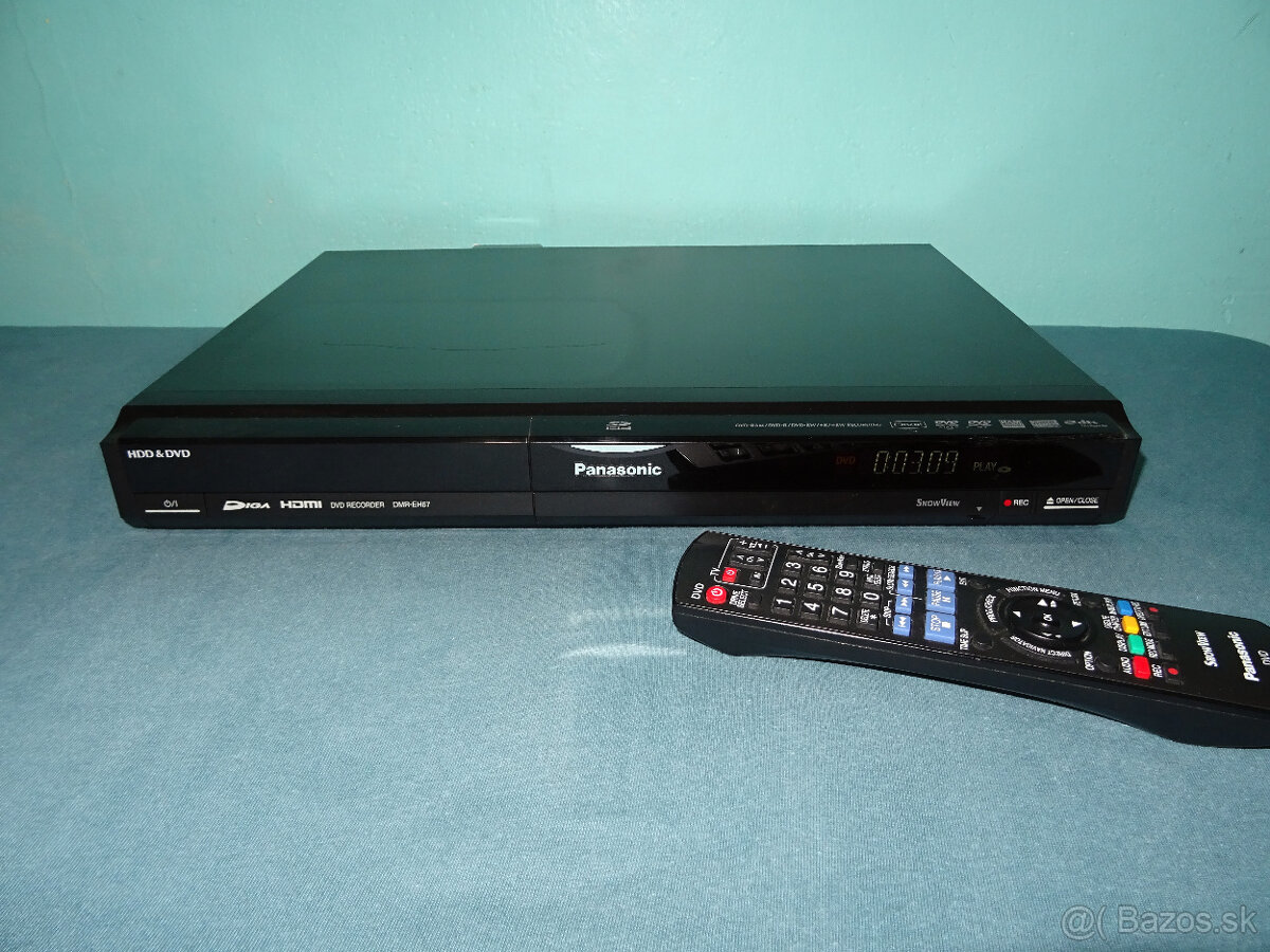 DVD rekordér Panasonic DMR-EH67 - 250 GB HDD - HDMI- DV IN - 2