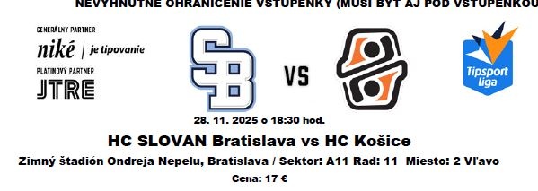 HC SLOVAN Bratislava - HC KOŠICE - 2