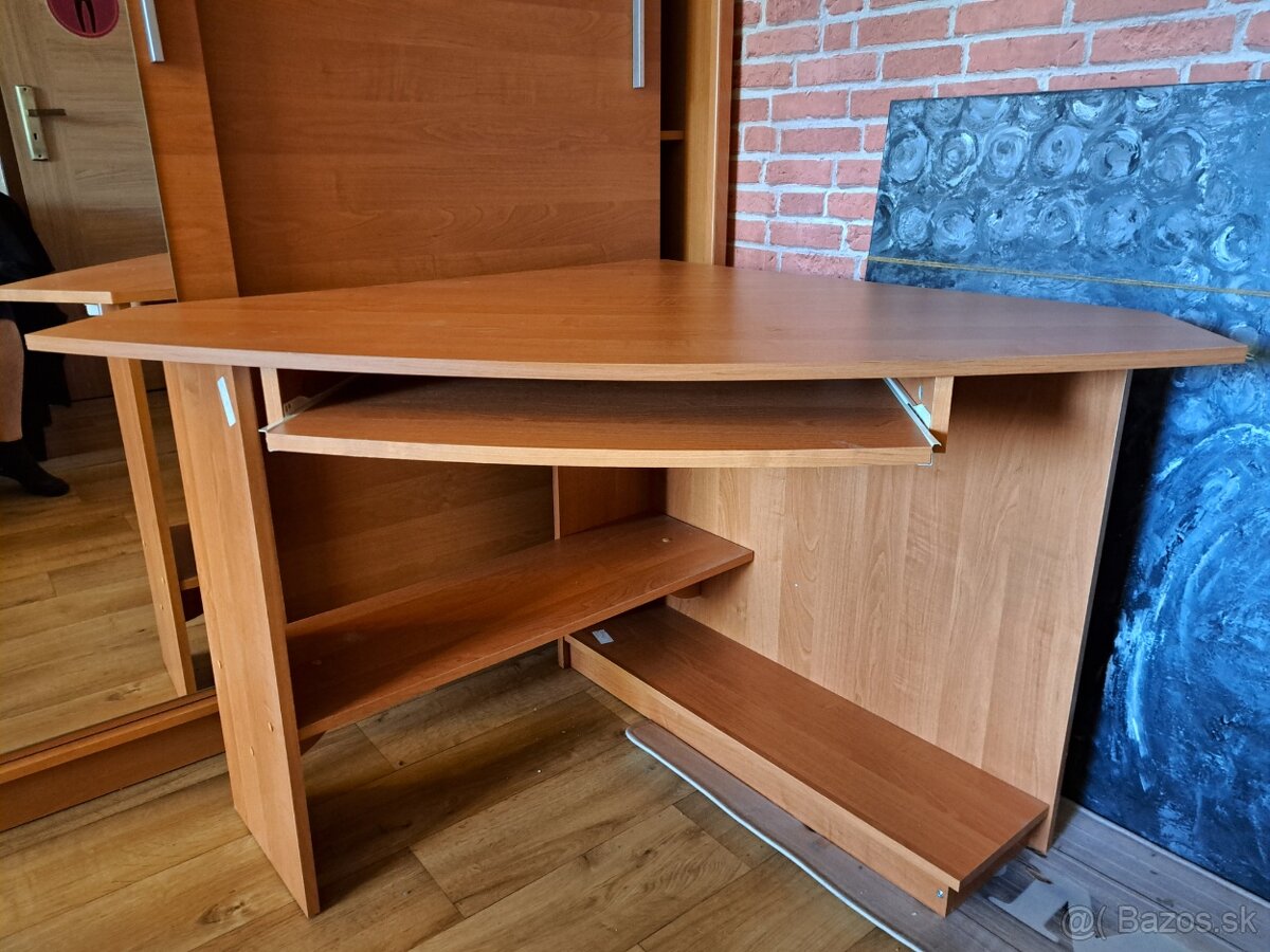 Rohový pc stôl carlee - 2