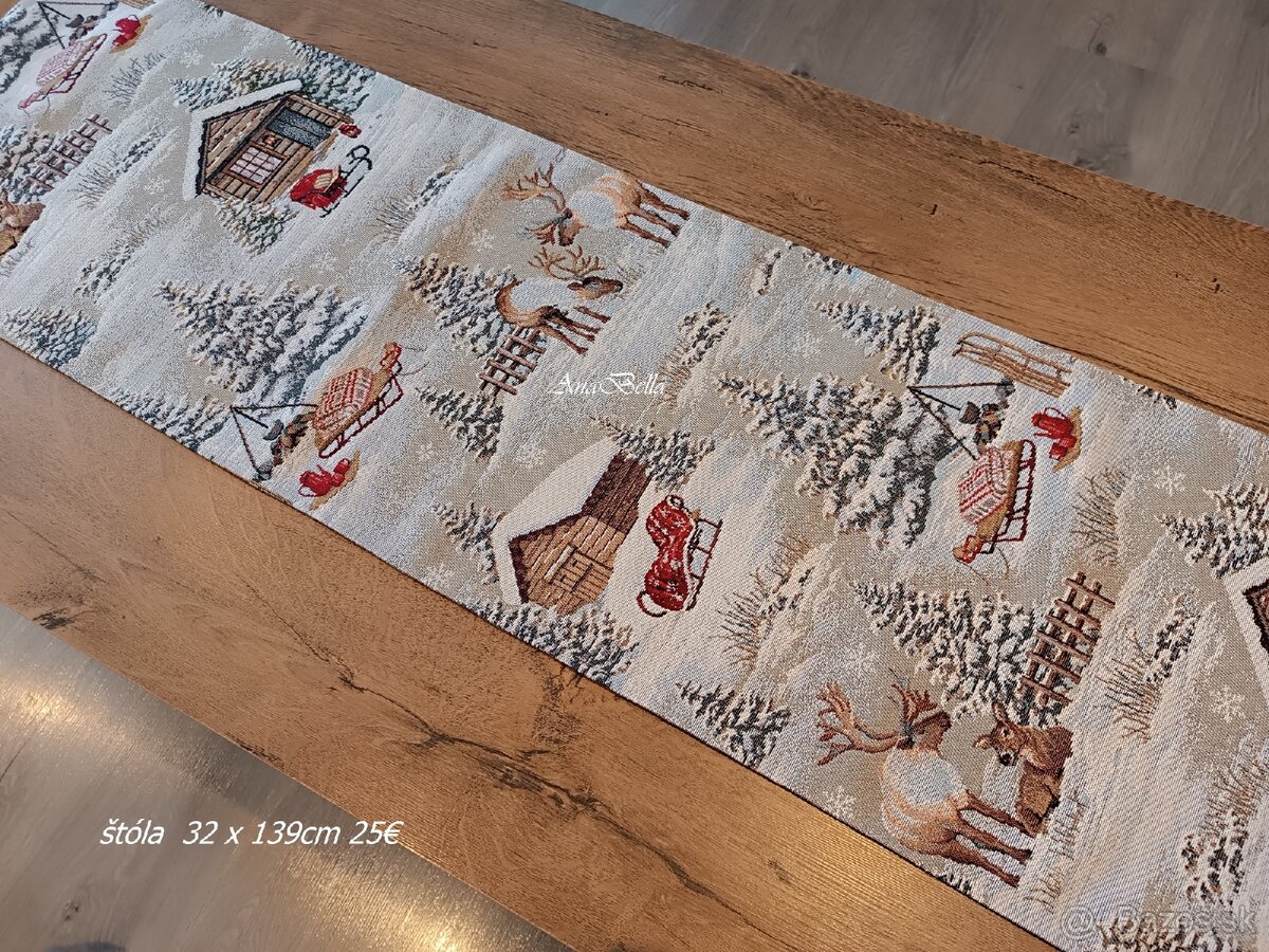 Vianočný obrus, štóla na stôl - 2