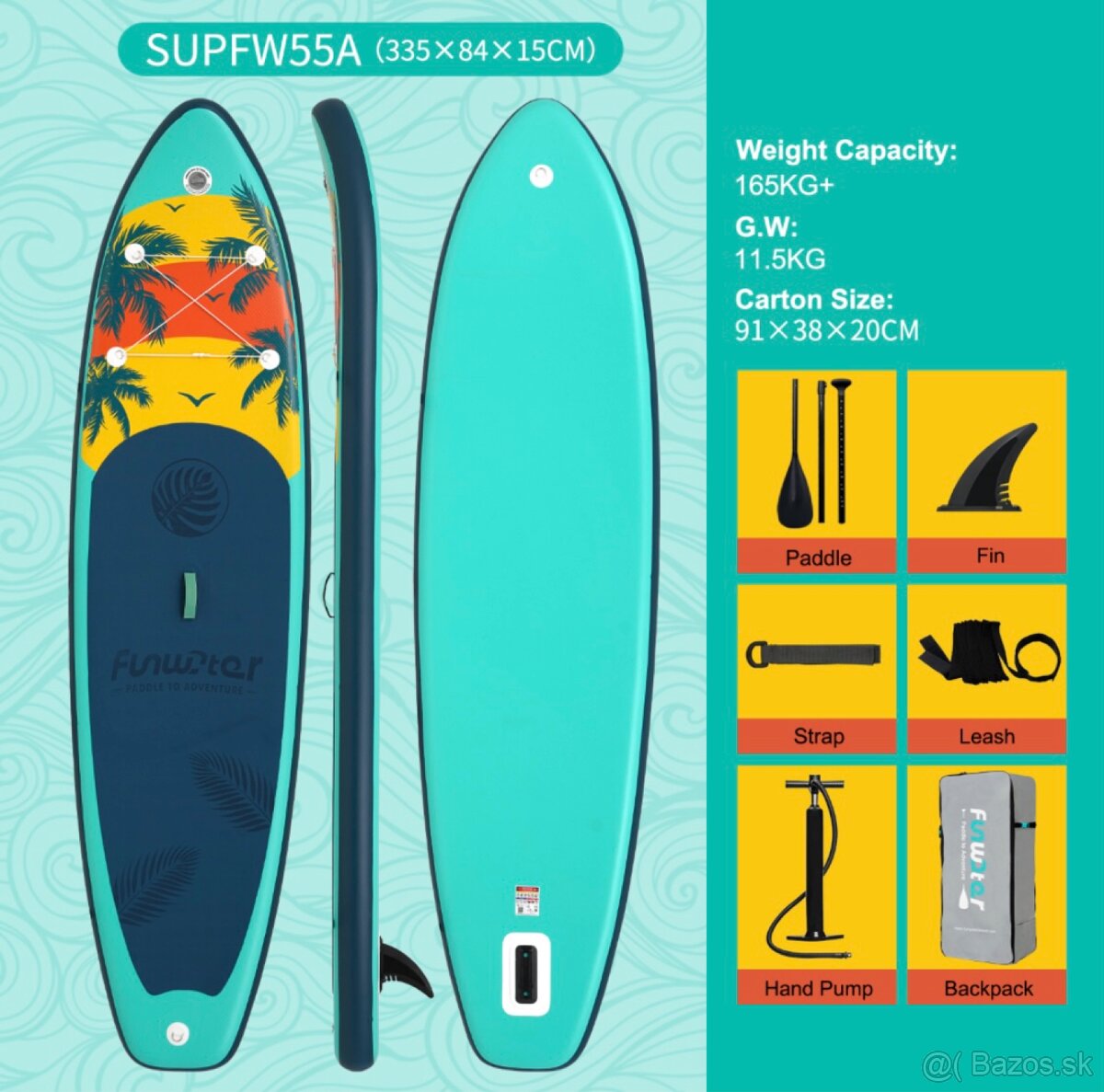 Paddleboard Funwater 11'' - 2