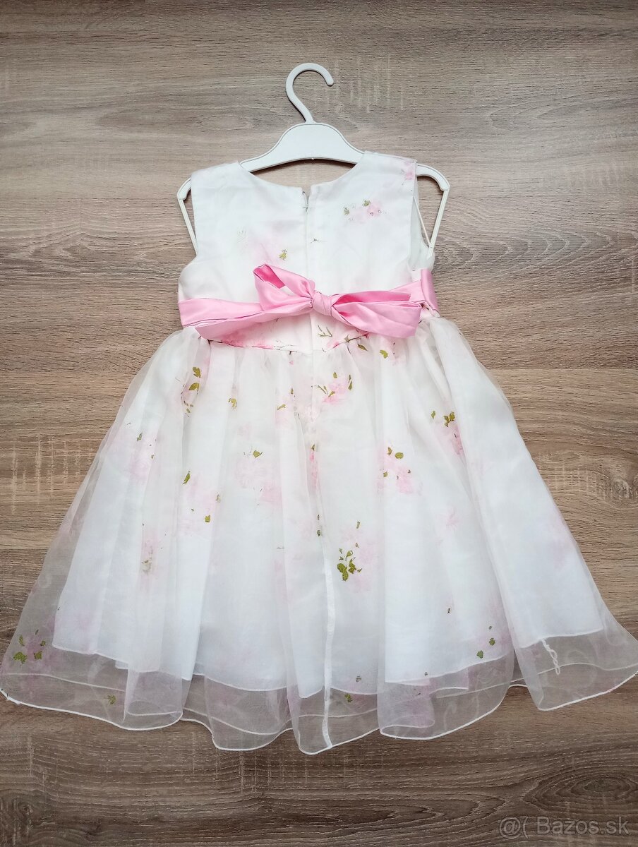 Biele šaty - veľ. 104 - 2