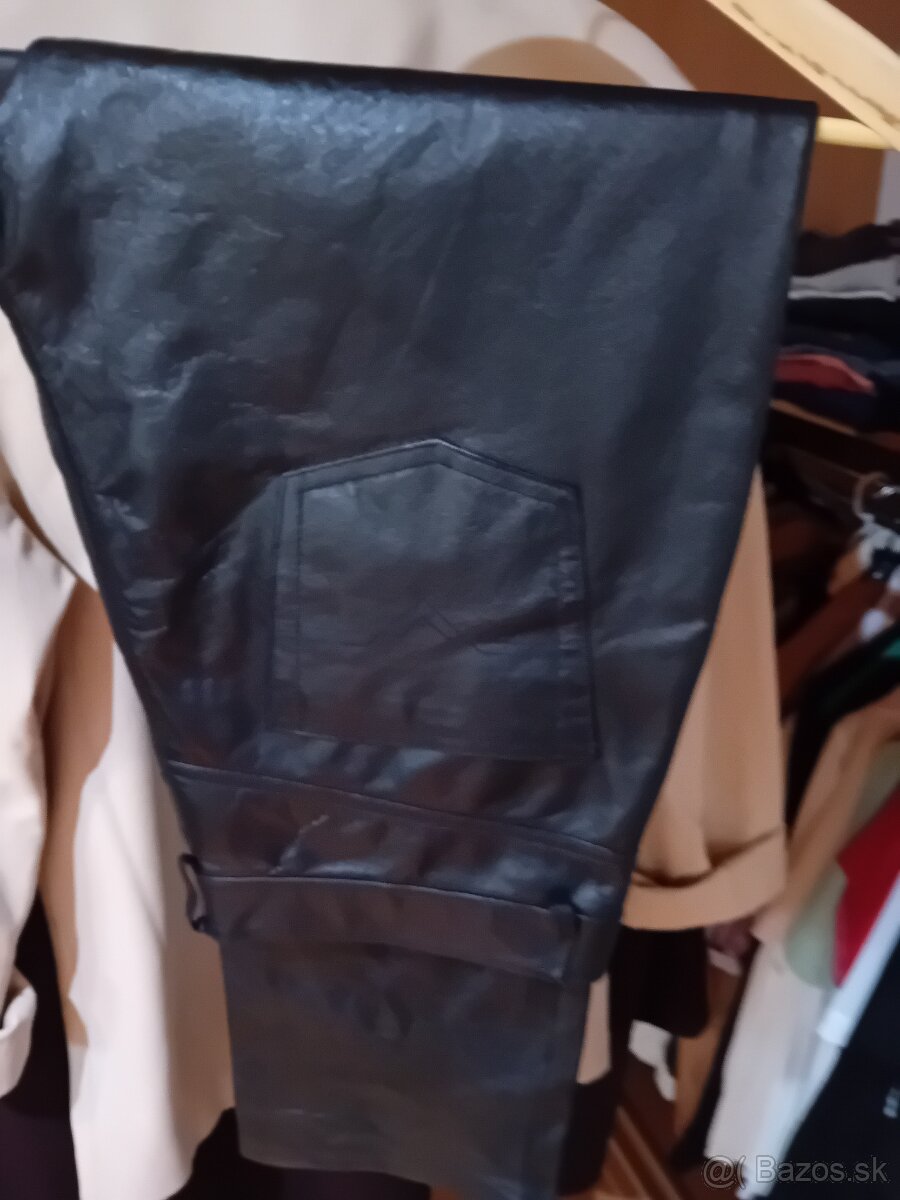 Kožené nohavice vesta sako - 2