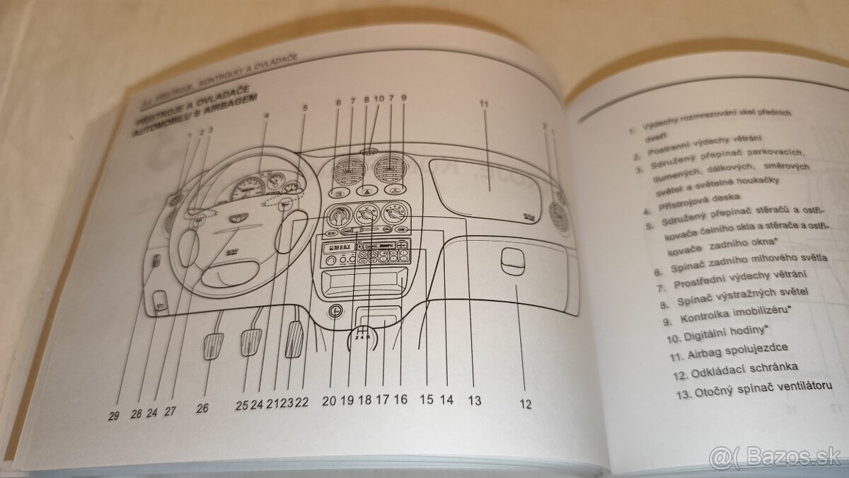 Daewoo MATIZ – návod k obsluze pro uživatele - příručka - 2