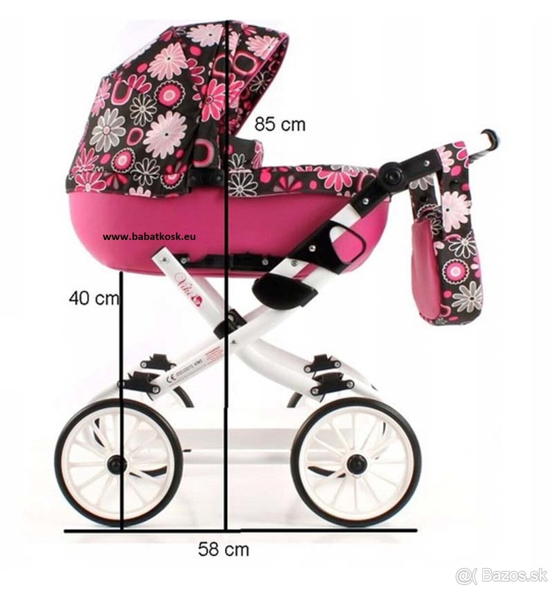 Kočík pre bábiky Retro - 2