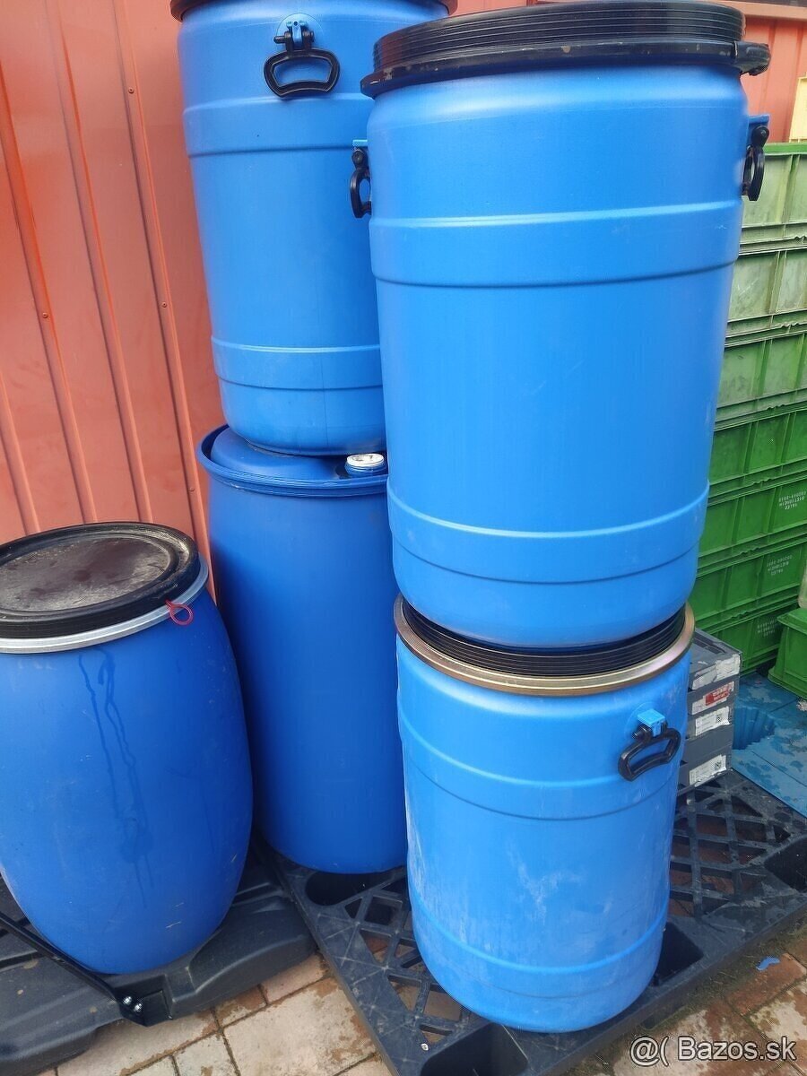 Predám plastové sudy 53.55.60.70....... - 2