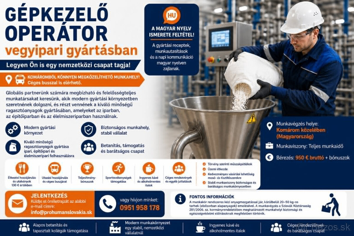 Operátor zariadenia v chemickej výrobe - 2