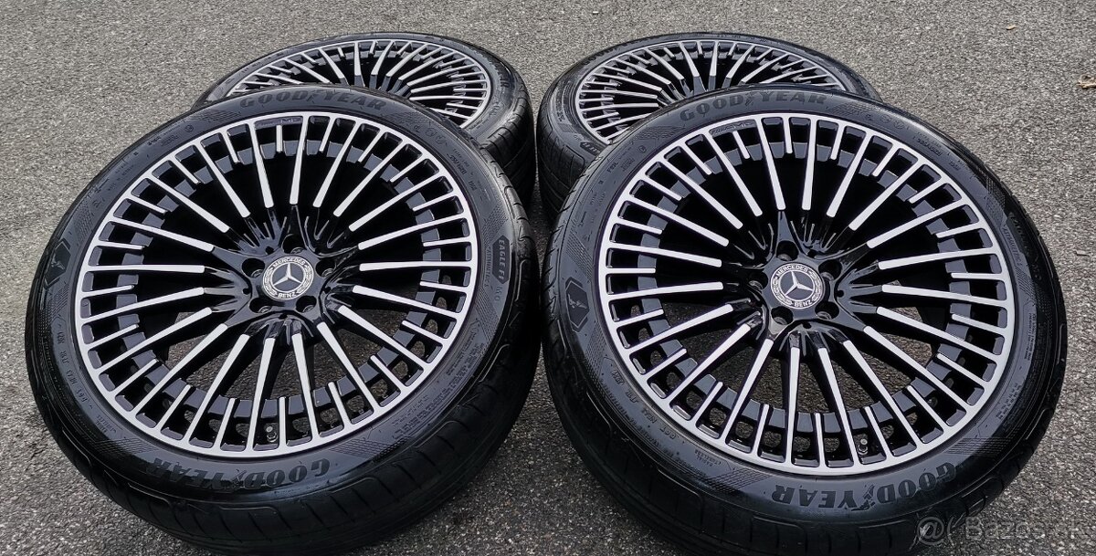 21"alu original Mercedes s letními pneu 255/45R21 Continen - 2