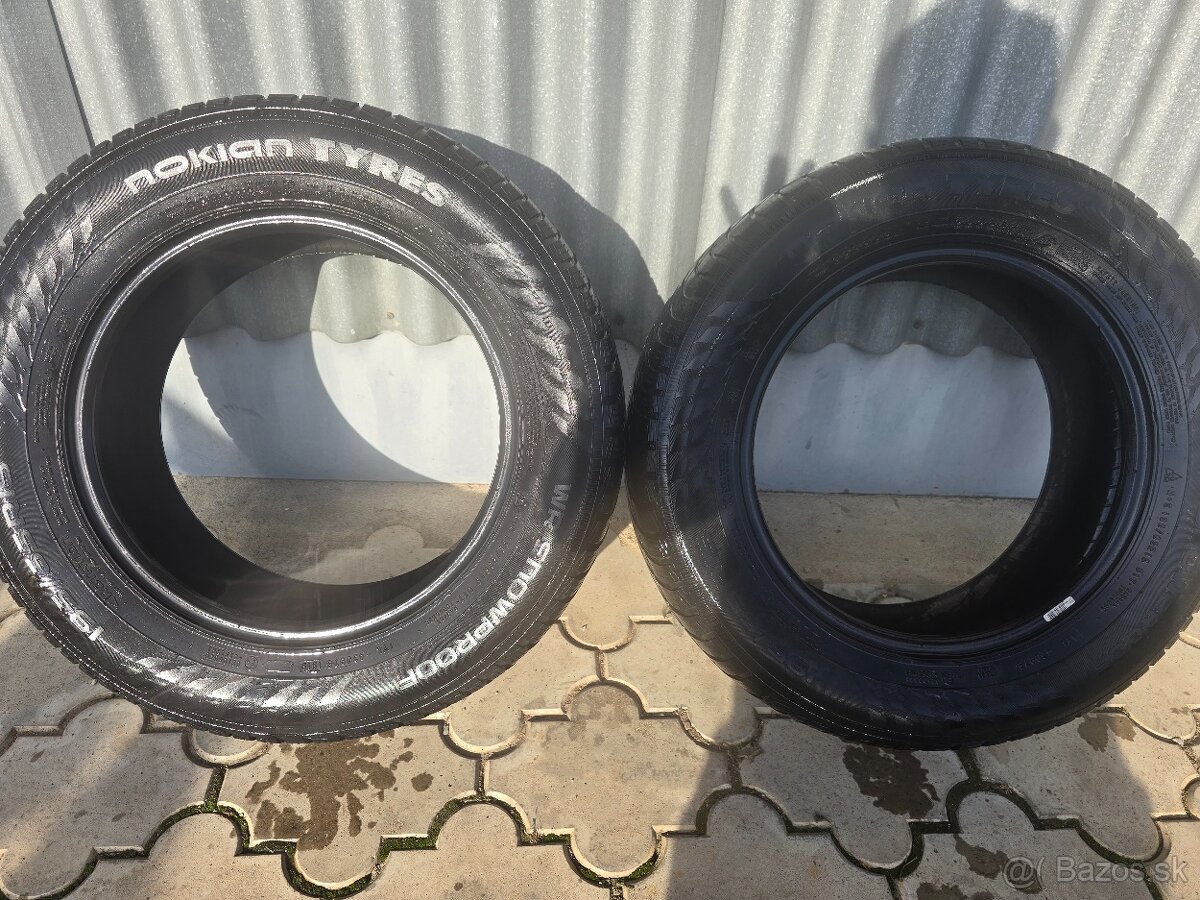 Predám 2x ZIMNÉ pneu 195/65 R15 - 2