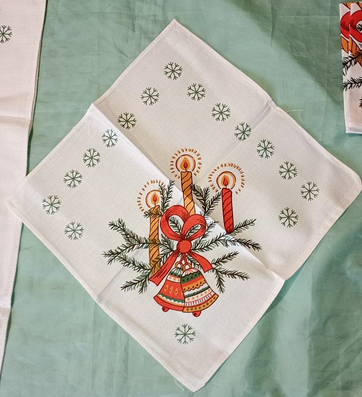 retro vianočné prestieranie - 2