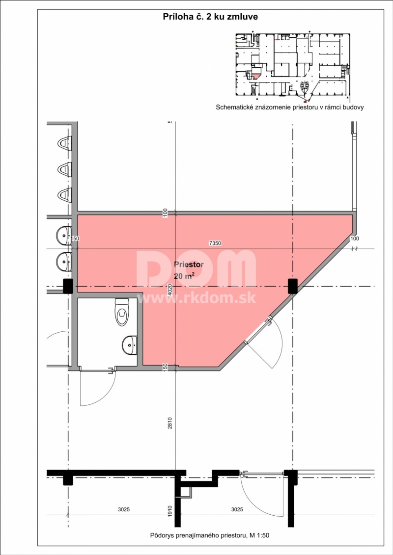 rkDOM | Prenájom obchodného priestoru (20 m2) v širšom c - 2
