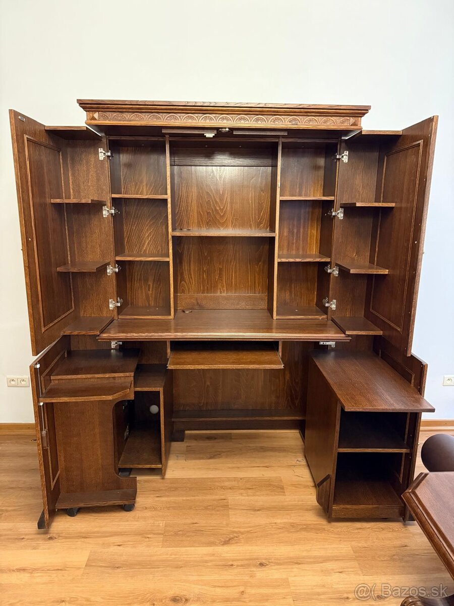 obývacia stena dub masív - 2