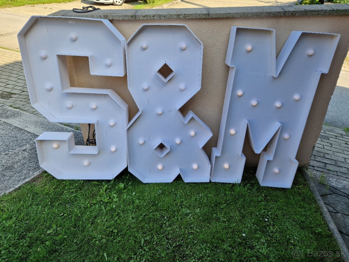 Písmena na svadbu S & M - 2