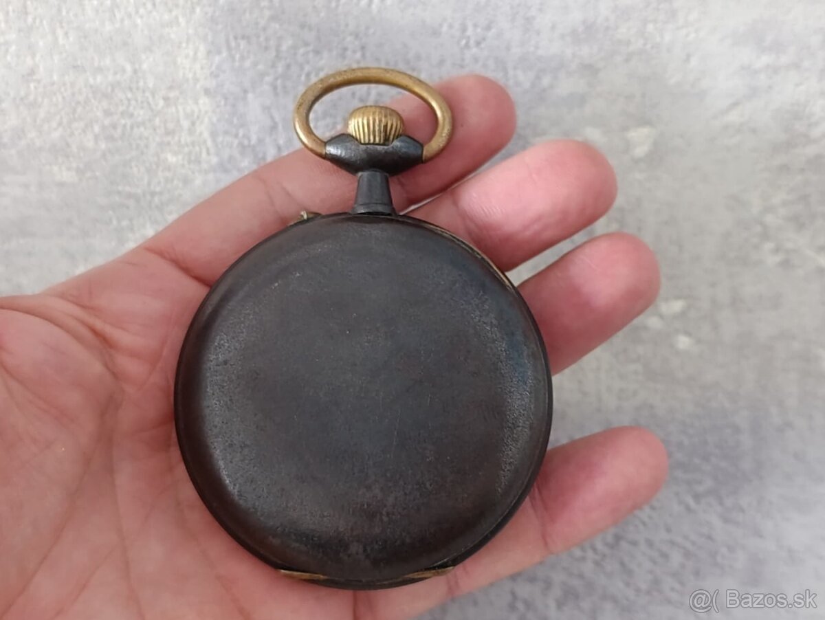 Obrovské kapesní hodinky Regulateur 67mm s průhlednou pracho - 2