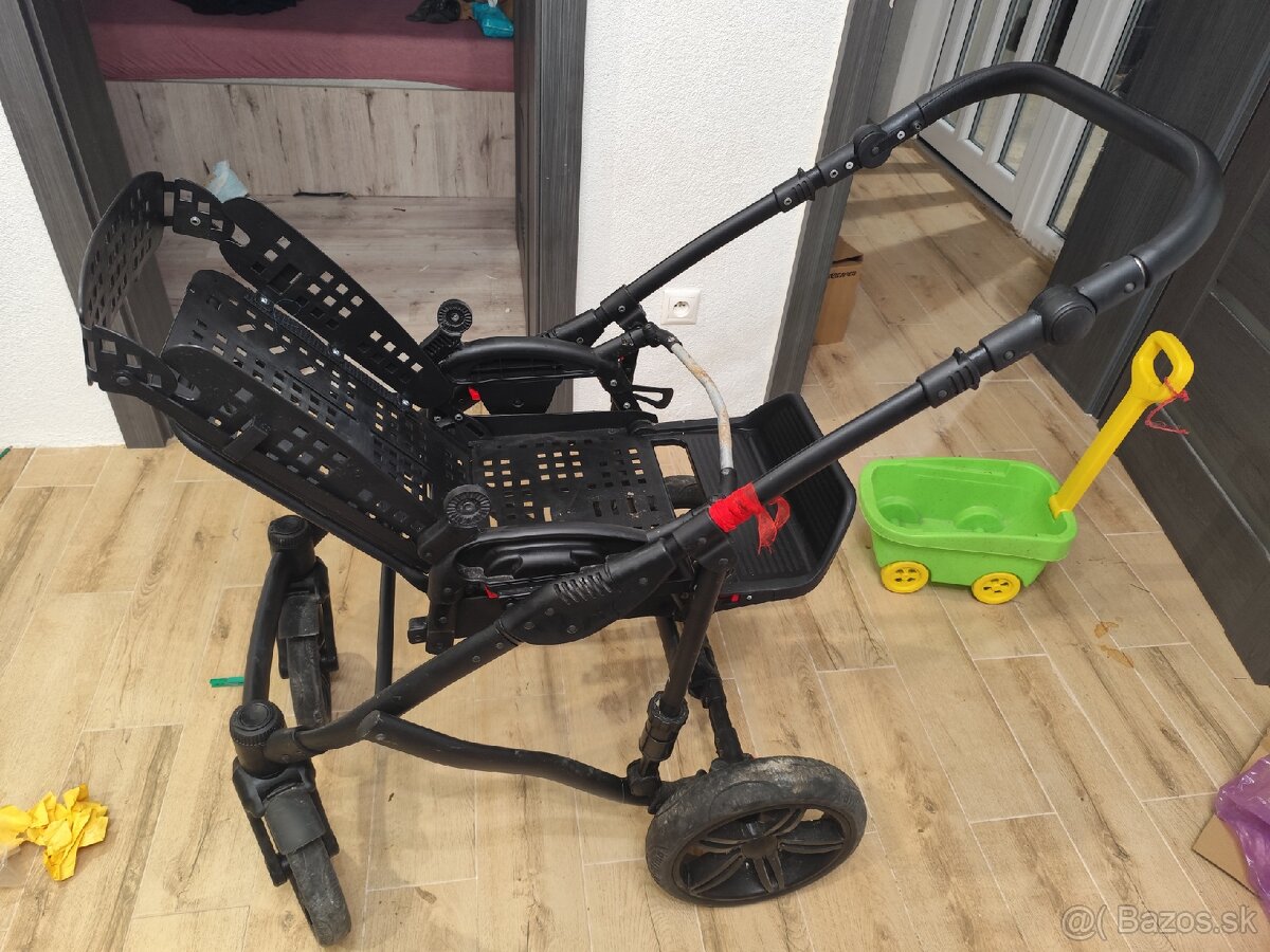 Seeba Art tmavozeleny kočík 2kombinacia - 2