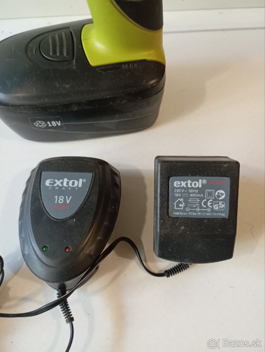 Akuskrutkovač 18v - 2