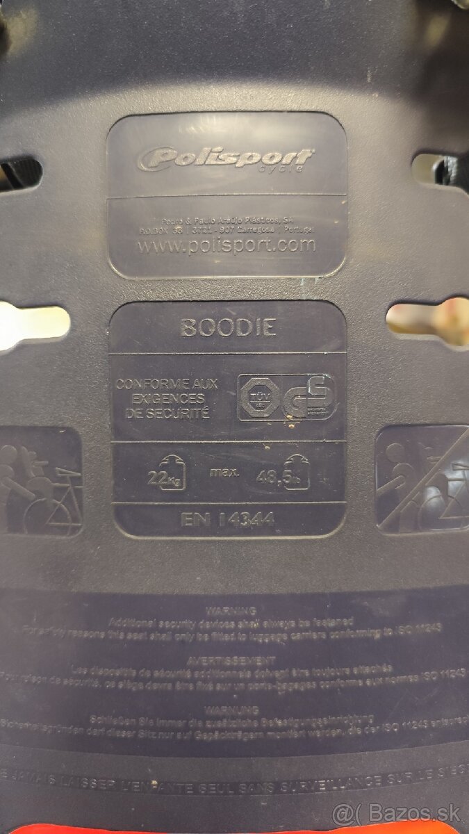 Detská sedačka na zadný nosič - 2