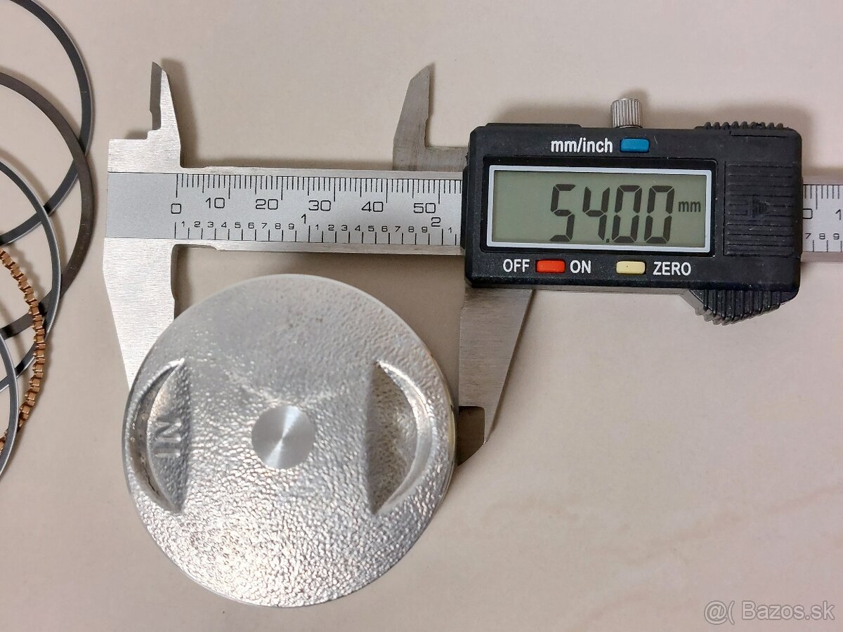 Piest 125ccm 54mm čap krúžky - 2