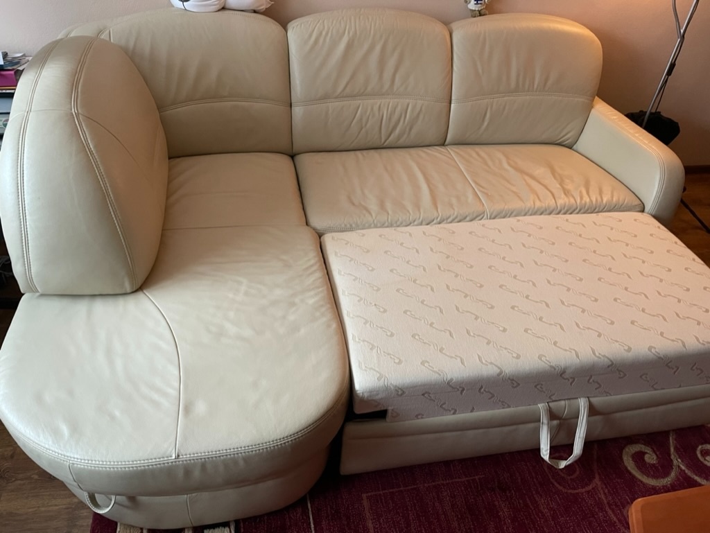 Sedacia súprava kožená gauč+kreslo - 2