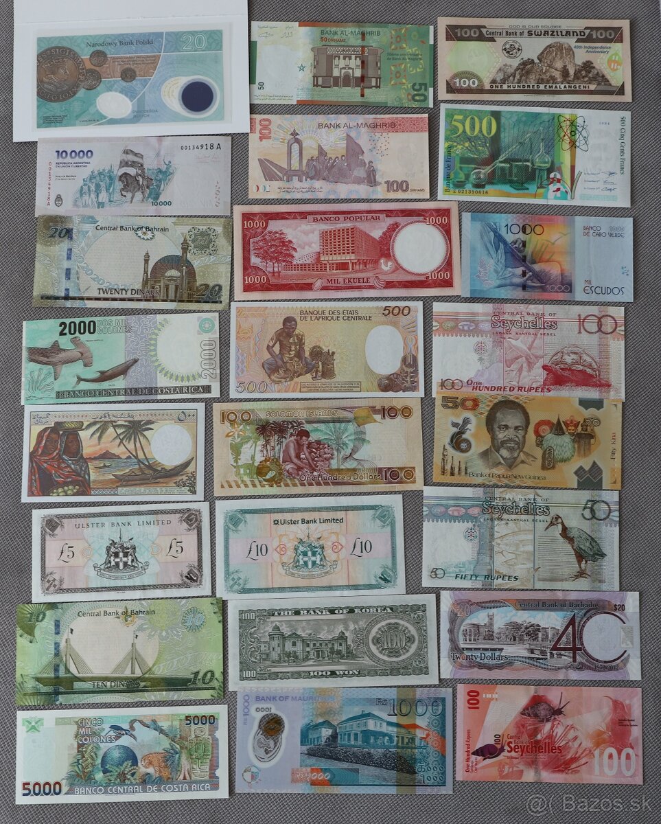 Unc bankovky (hodnotnejšie) - 2