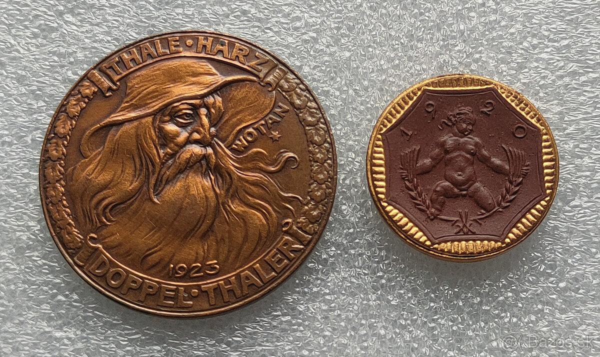 Nemecke nudzove mince - notgeld - 2