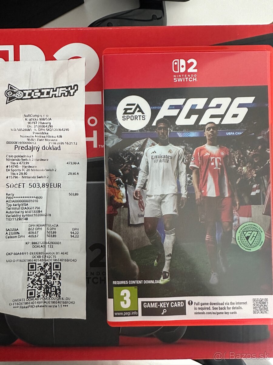 Predám Nintendo Switch 2 + hry + kompletné príslušenstvo - 2
