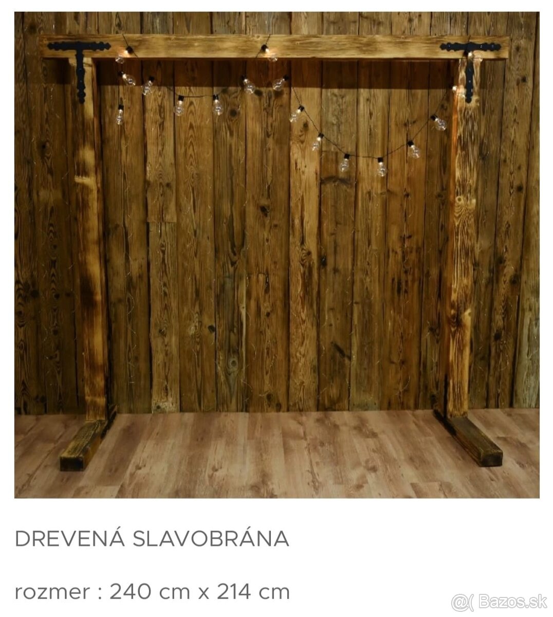 Drevená slavobrána na prenájom - 2