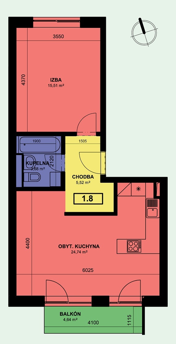 2-izb. byt - novostavba - NOVÝ MARTIN - Ul.Záturecká - 2