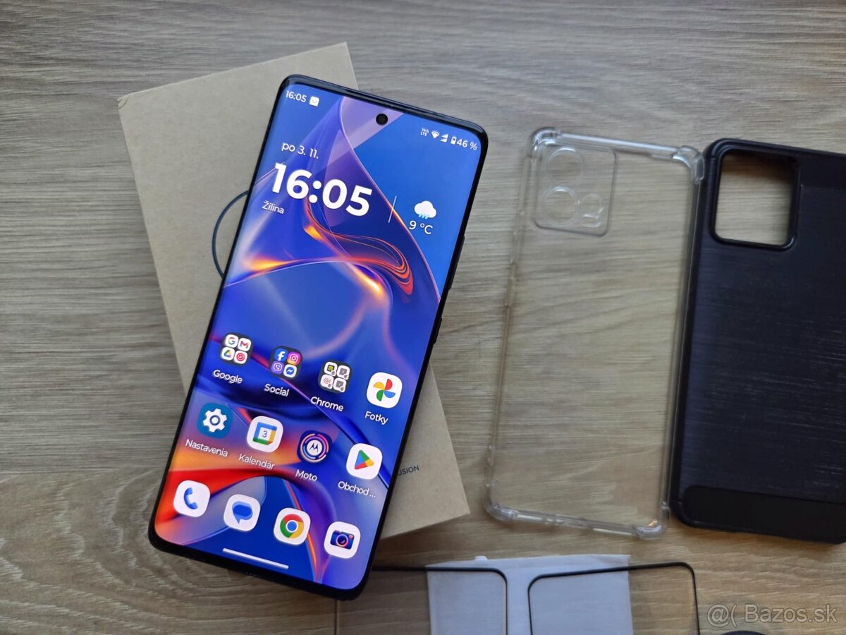 Motorola Edge 30 Fusion, cierny, kryty, skla - 2