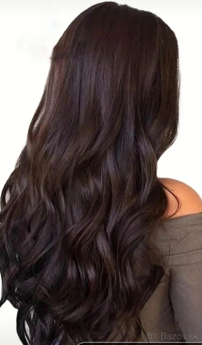 Príčesky na vlasy - hnedé - 2