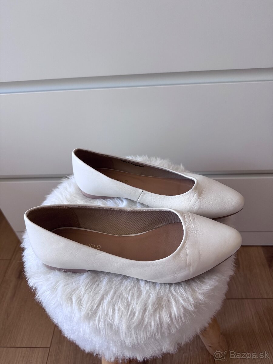 Kožené dámske balerínky - 2