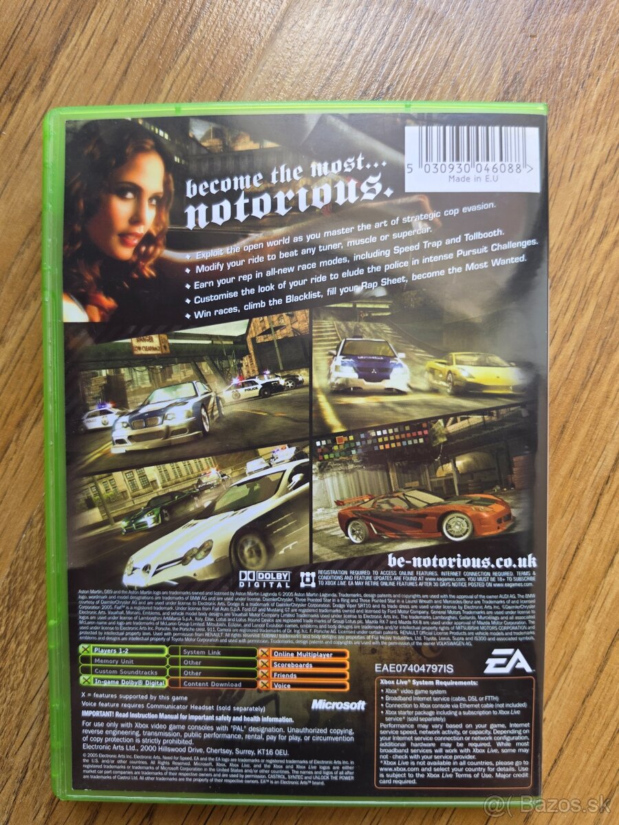 Need For Speed Most Wanted xbox classic - 2
