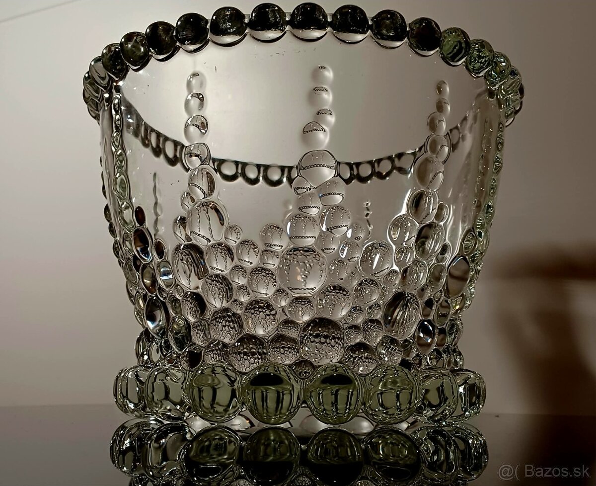 Nádherná efektná veľká sklenená misa - 2