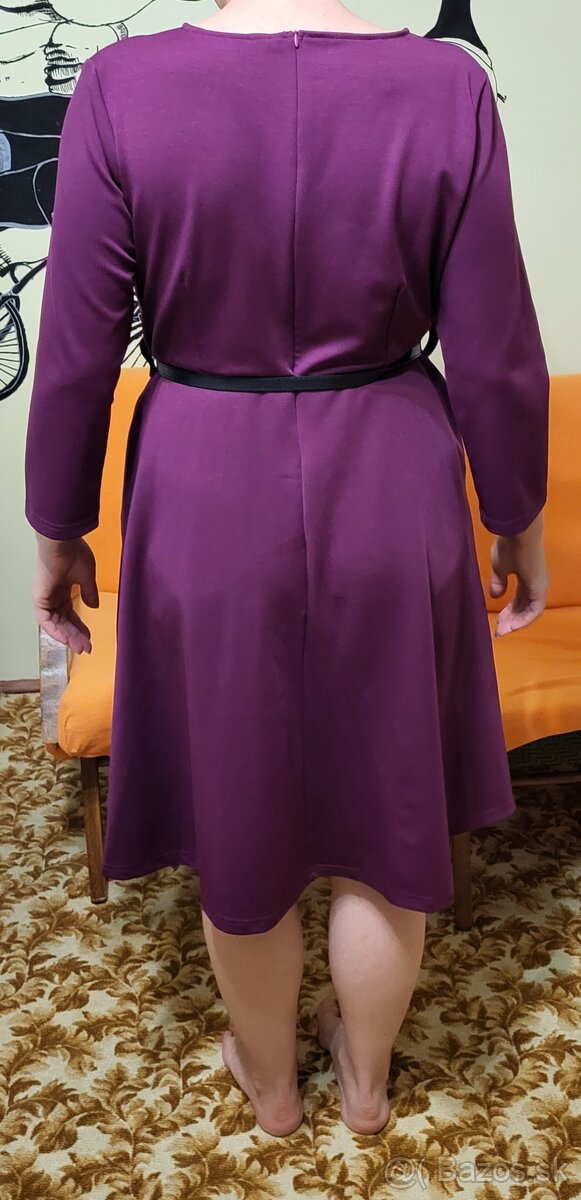 Fialové šaty XL - 2
