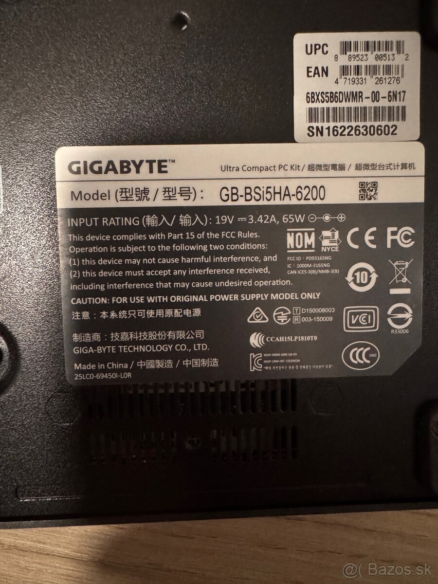 Mini PC GIGABYTE BRIX (Intel Core i5) – Takmer nepoužívané - 2