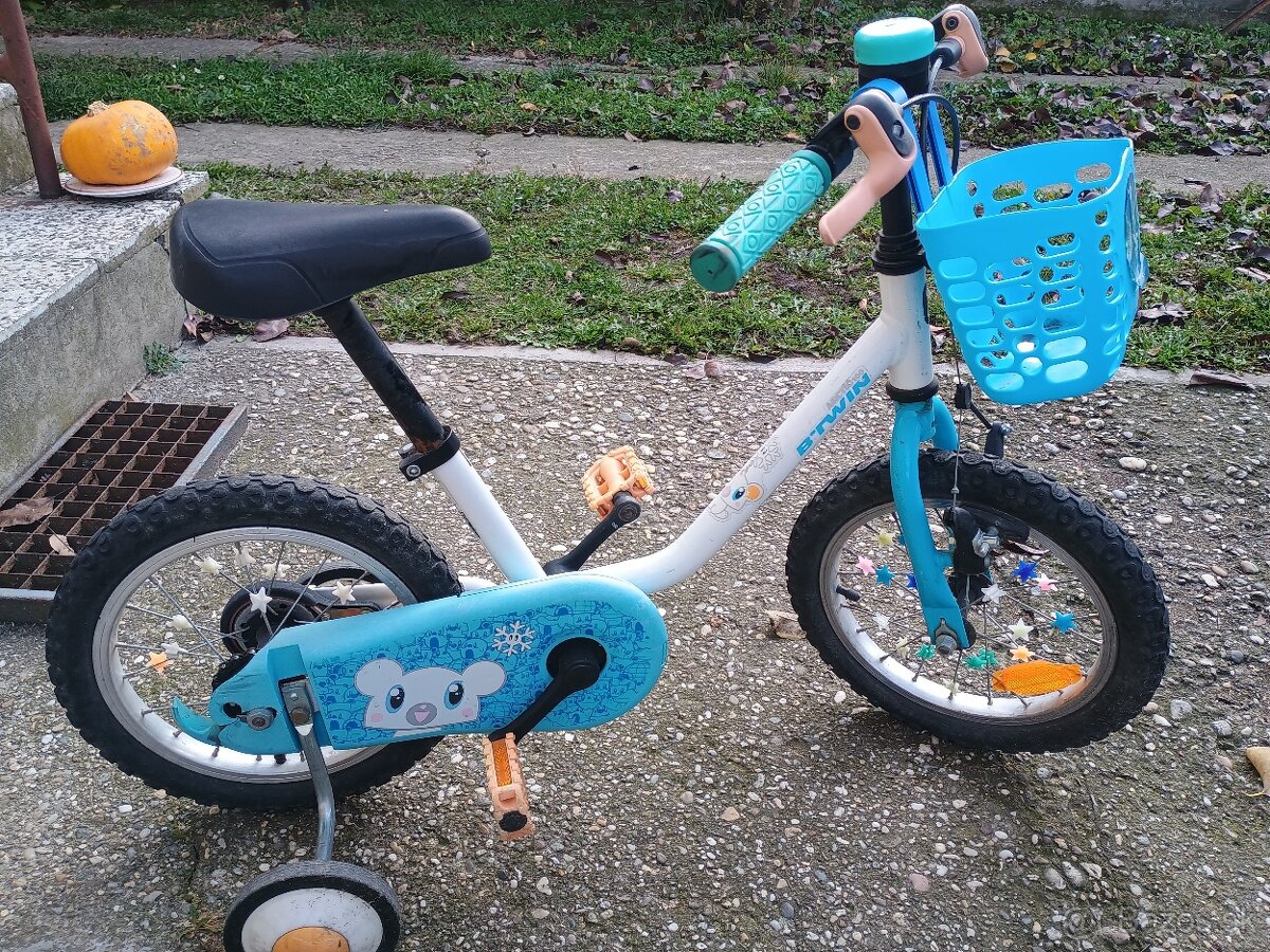 Detský chlapčenský bicykel 12" pre 3-5 rokov s kolieskami - 2