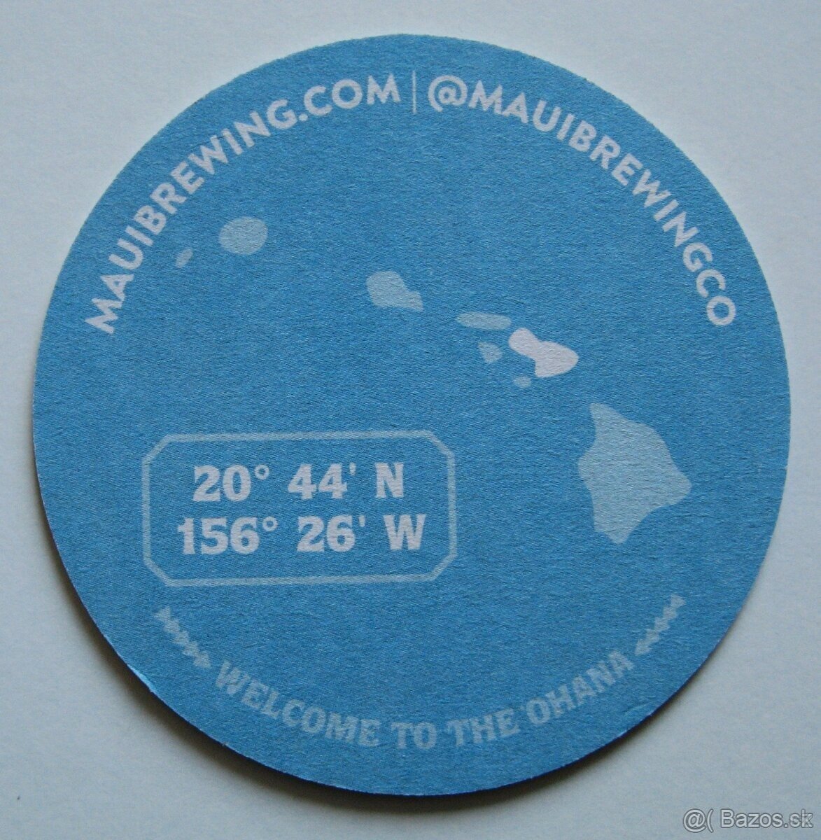 Pivní podtácek - Havaj, modrý - 2