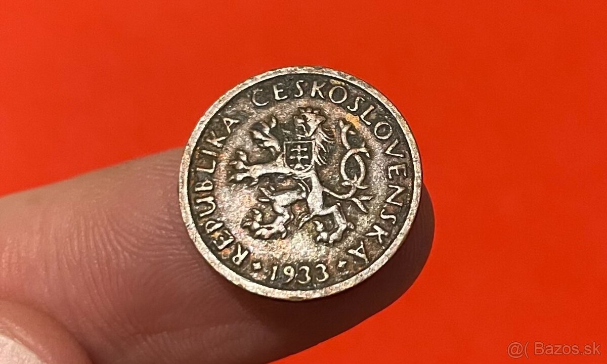 10 halier ČSR 1933 R - 2