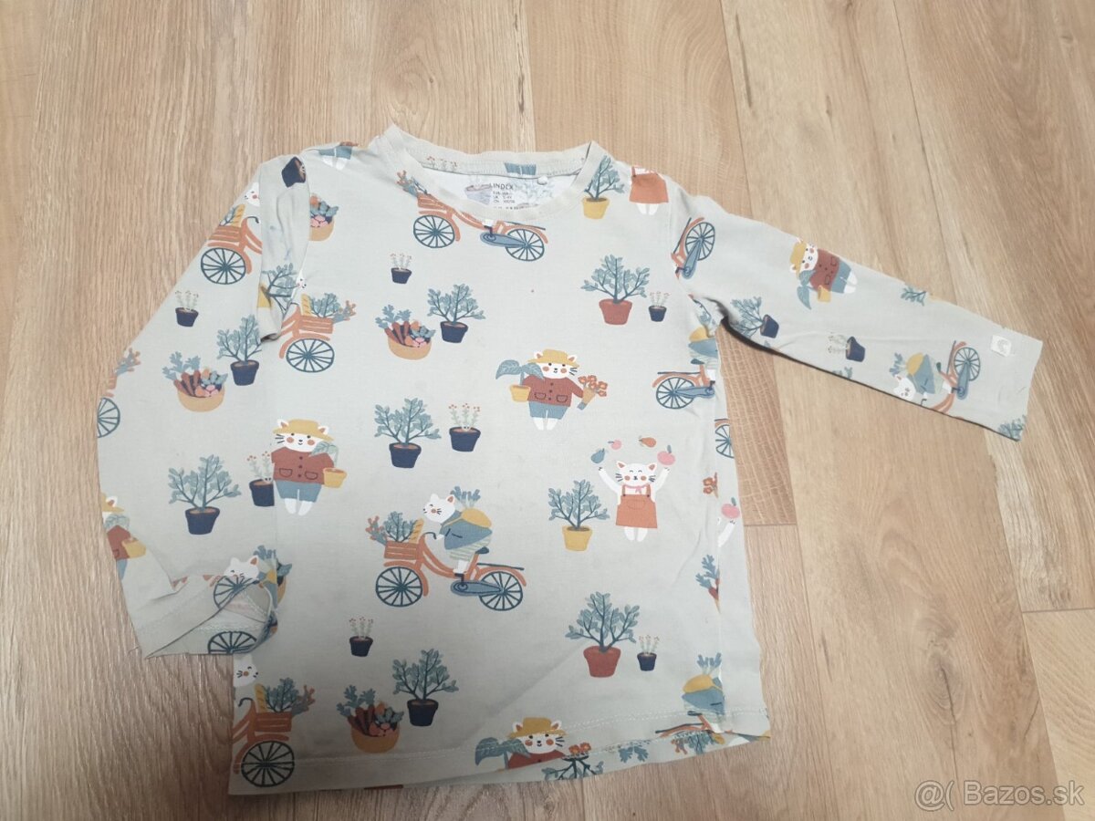 6x tricka s dlhym rukavom Lindex H&M 104 - 2