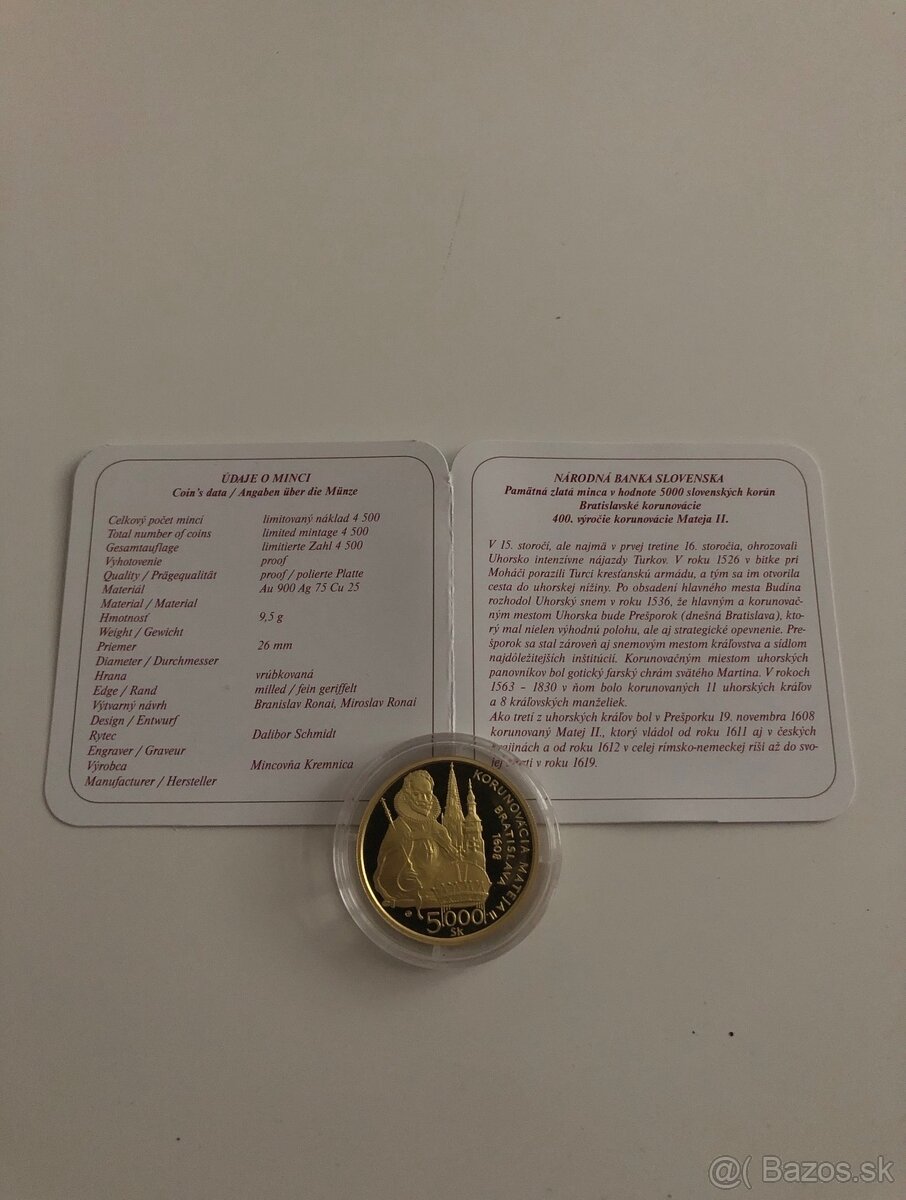 Au 5 000 Sk Matej II. - 2