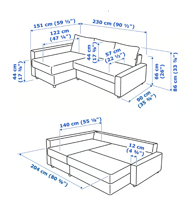 Rozkladací gauč IKEA - 2