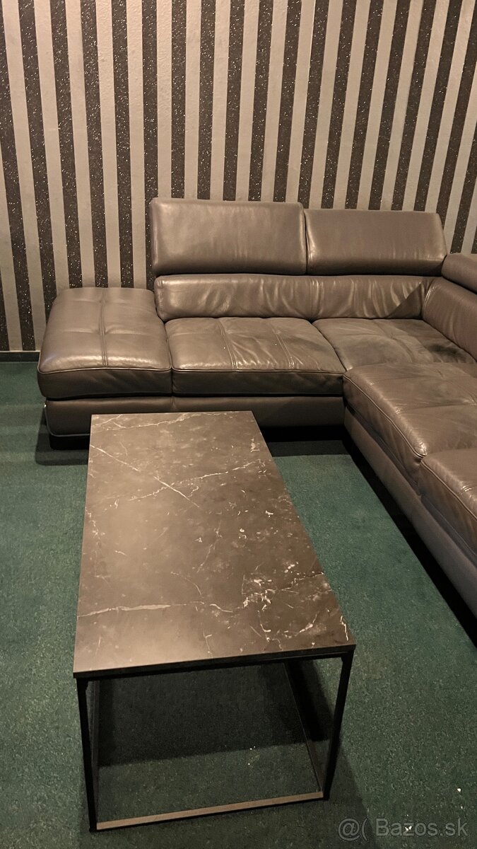 Predam kozeny gauc aj so stolikom - 2