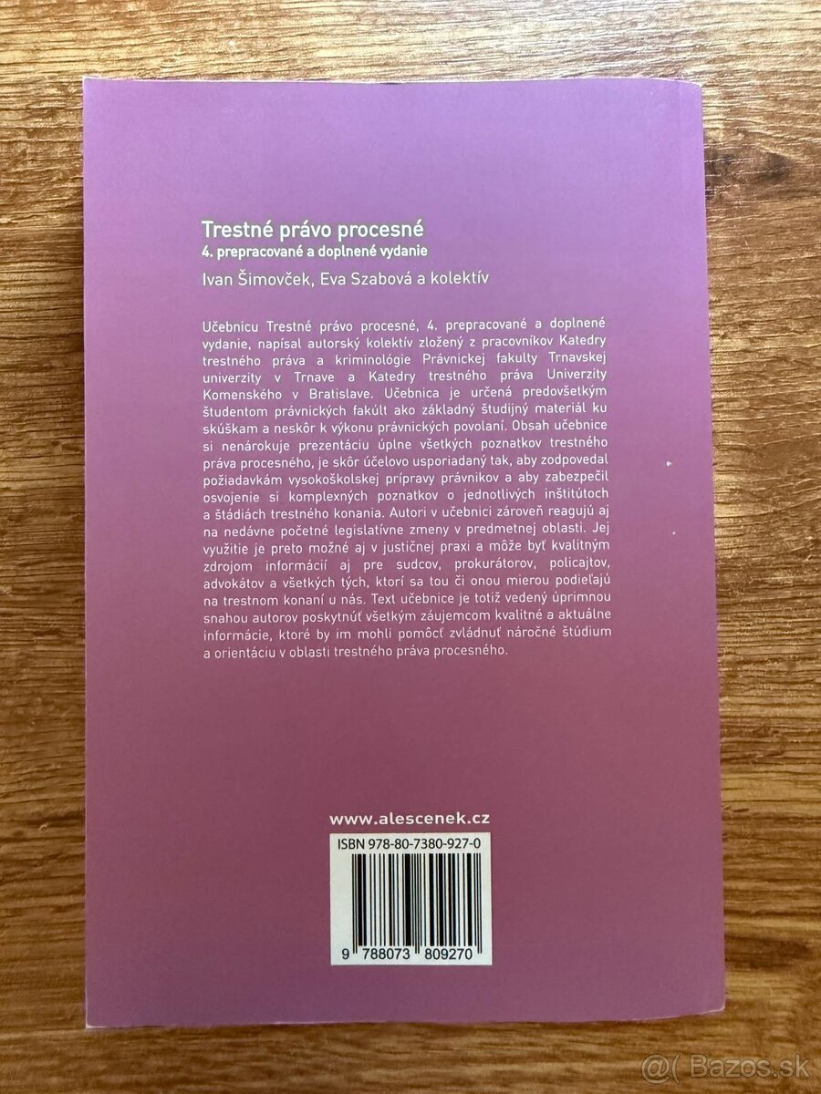 Trestné právo procesné - 2